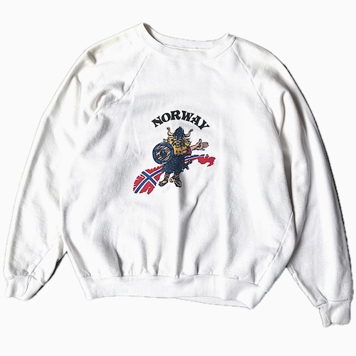 Vintage 80's【LWIF THESEN A/S】"NORWAY" Sweat