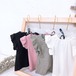 可愛いバックリボン付き♡ラッフル袖Tシャツ♡グレー 黒 ピンク 白子ども服 キッズ 女の子