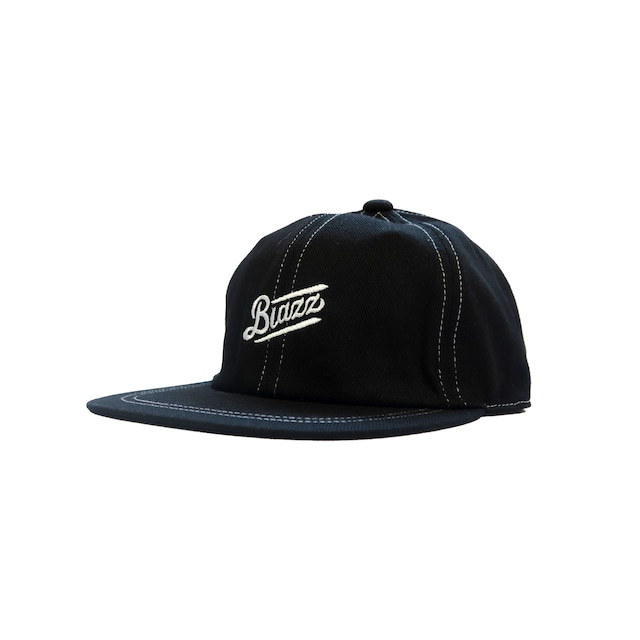 LOGO WHITE Needle Work Light Weight Cap [BLACK]