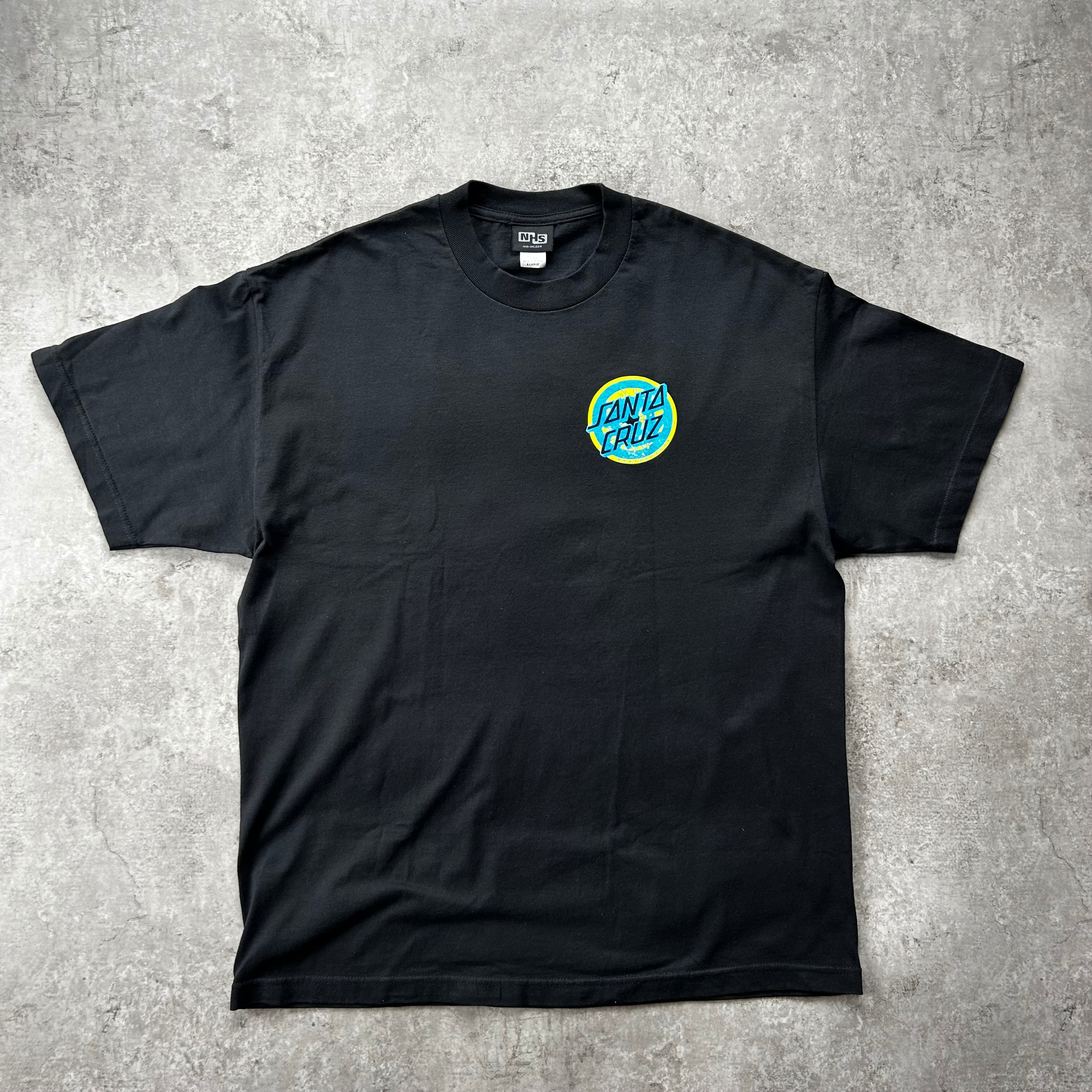 00s サンタクルーズ tシャツ NHSタグ ブラック XLロブロスコップ