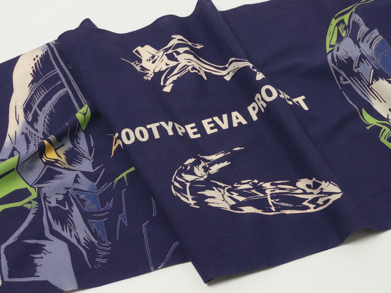 手ぬぐい　Rumi Rock  500 TYPE EVA PROJECT 本染め注染手拭い　[D83]