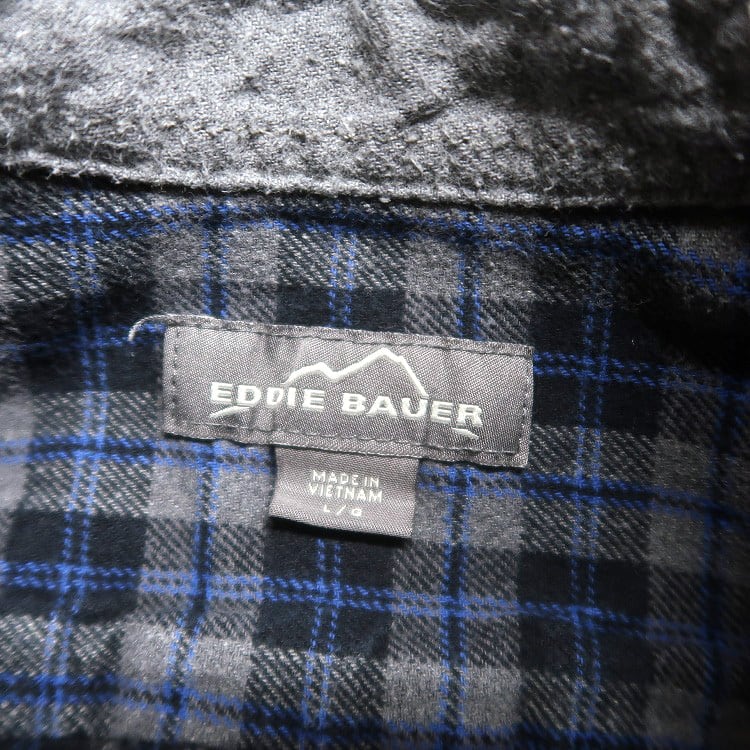 古着 エディーバウアー Eddie Bauer ネルシャツ 長袖シャツ ボタン