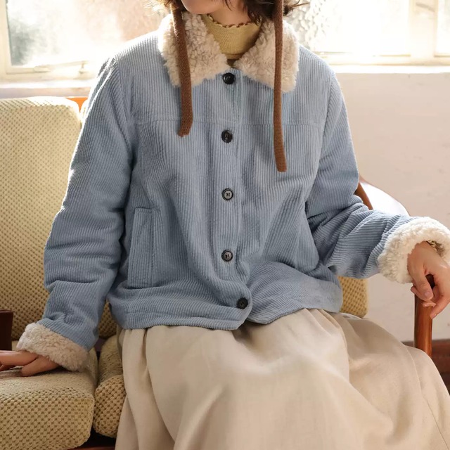 コーデュロイキルティングジャケット　M2005