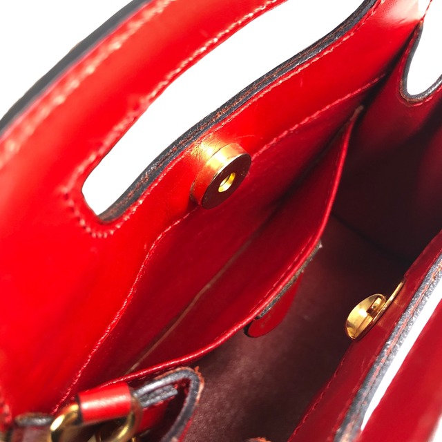 CELINE セリーヌ ショルダーバッグ レッド レザー 2way ミニバッグ vintage ヴィンテージ オールド 23vmug