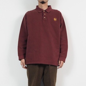 UPS embroidered collar sweatshirt L work uniform 刺繍 襟付き スウェット