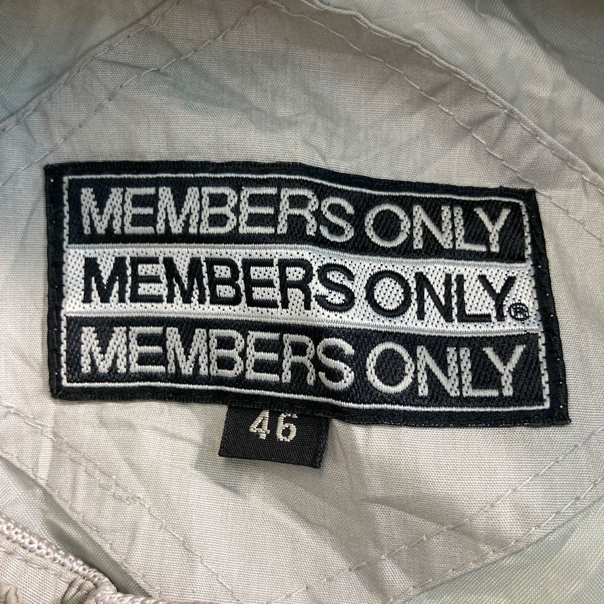 MEMBERS ONLY スイングトップ ジャケット S〜 ライトグレー メンバーズ