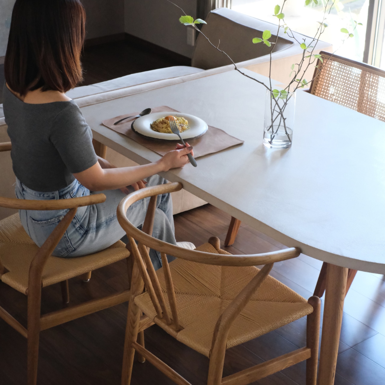 Half Oval Dining table