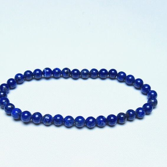 ラピスラズリ ブレスレット 5mm 一点物 メール便可 [M便 1/10] 111-48276