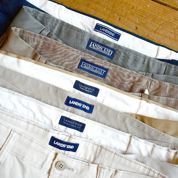 1点物◇ランズエンドLands End2タックワイドパンツ古着メンズ35