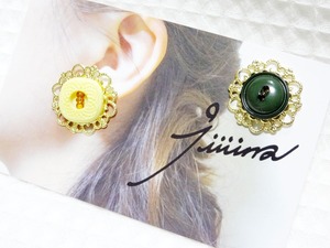 pierce 煌めきのジェム yellow x green