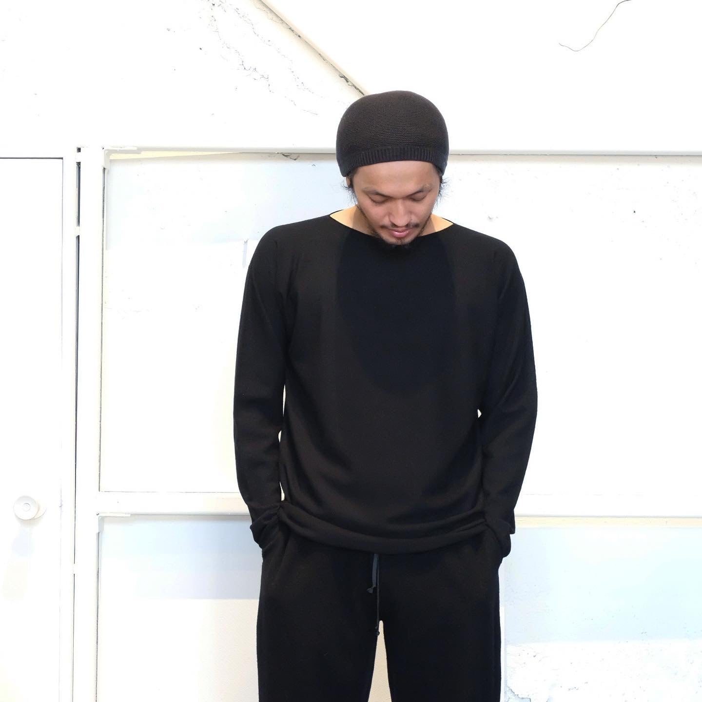 【未使用品】MITTAN KN-06 強撚ウールニット長袖　生成　サイズ：2 MITTAN 強撚ウールニット長袖