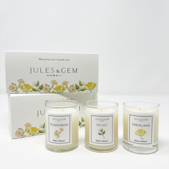 JULES ＆ GEM／3ozキャンドル　HAWAIIAN LEI SET