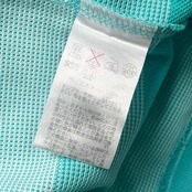 Paradiso パラディーゾ ボーダー 鹿の子 ドライ 半袖 ポロシャツ M/水色系 レディース ゴルフ
