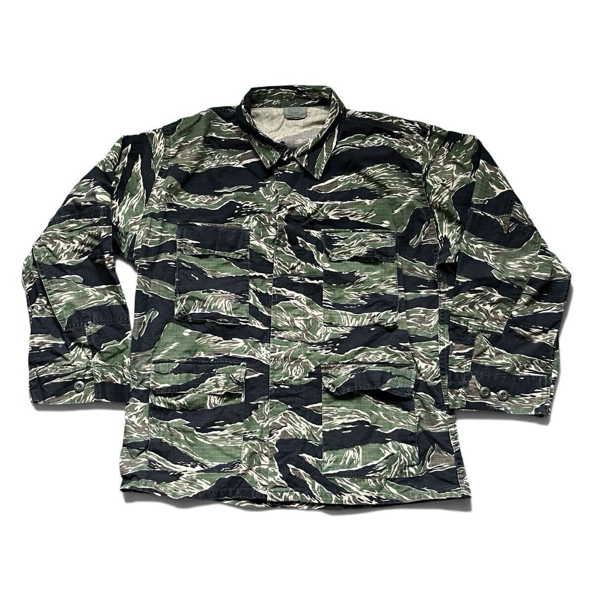 L/R】00s TRU-SPEC タイガーストライプ BDUジャケット ミリタリー 迷彩