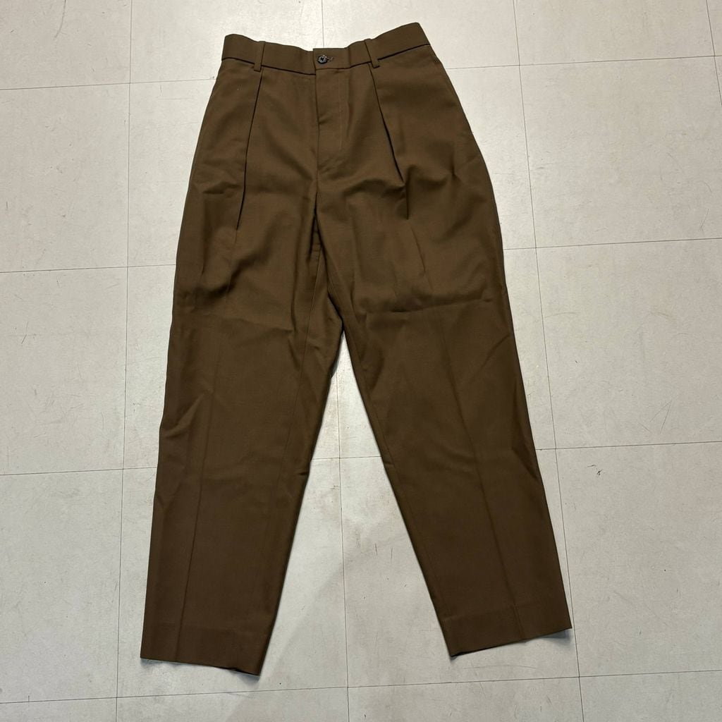 MARKAWARE マーカウェア 19SS FRONT PLEATS PEG TOP ORGANIC WOOL