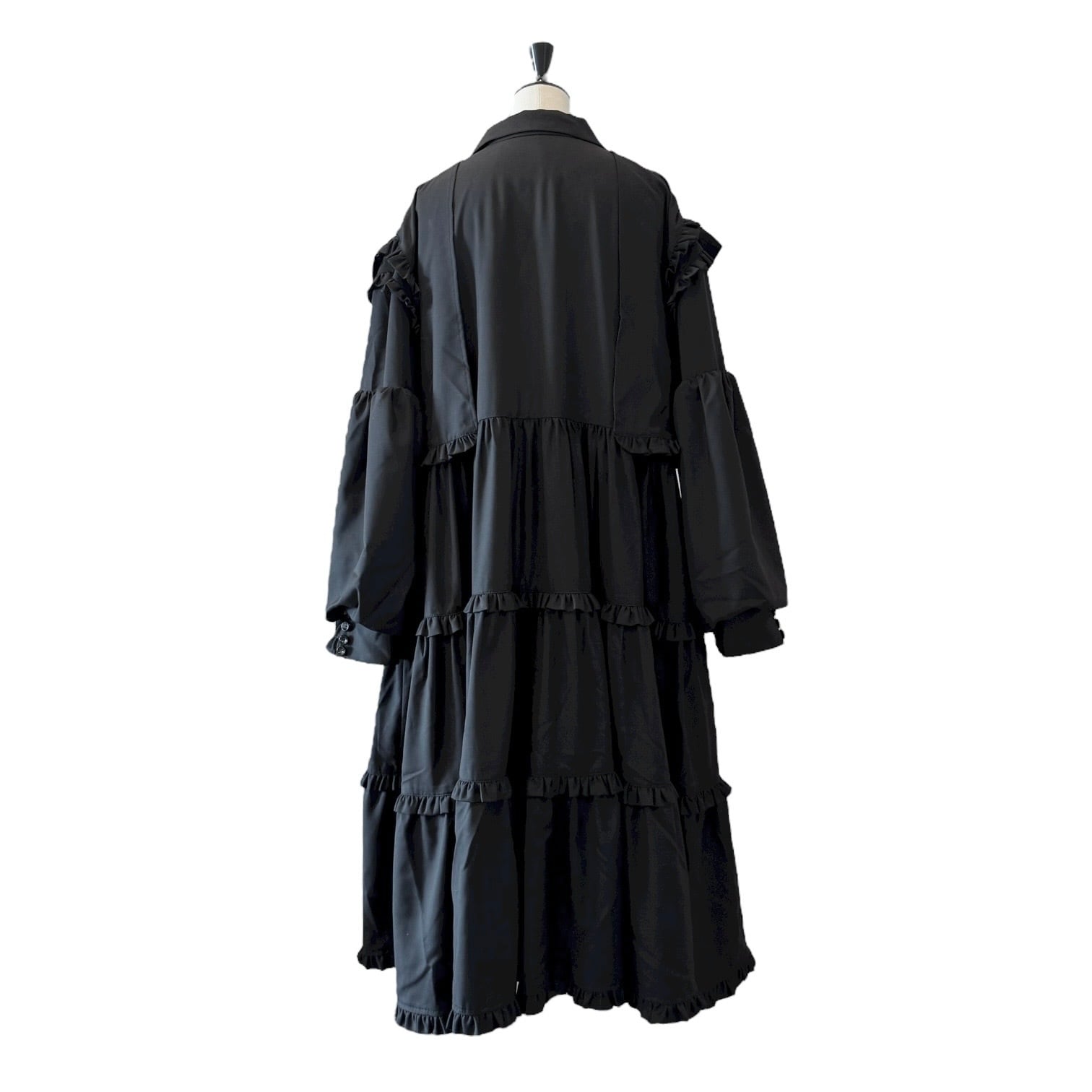 リボンドッキングスーツワンピース BLACK