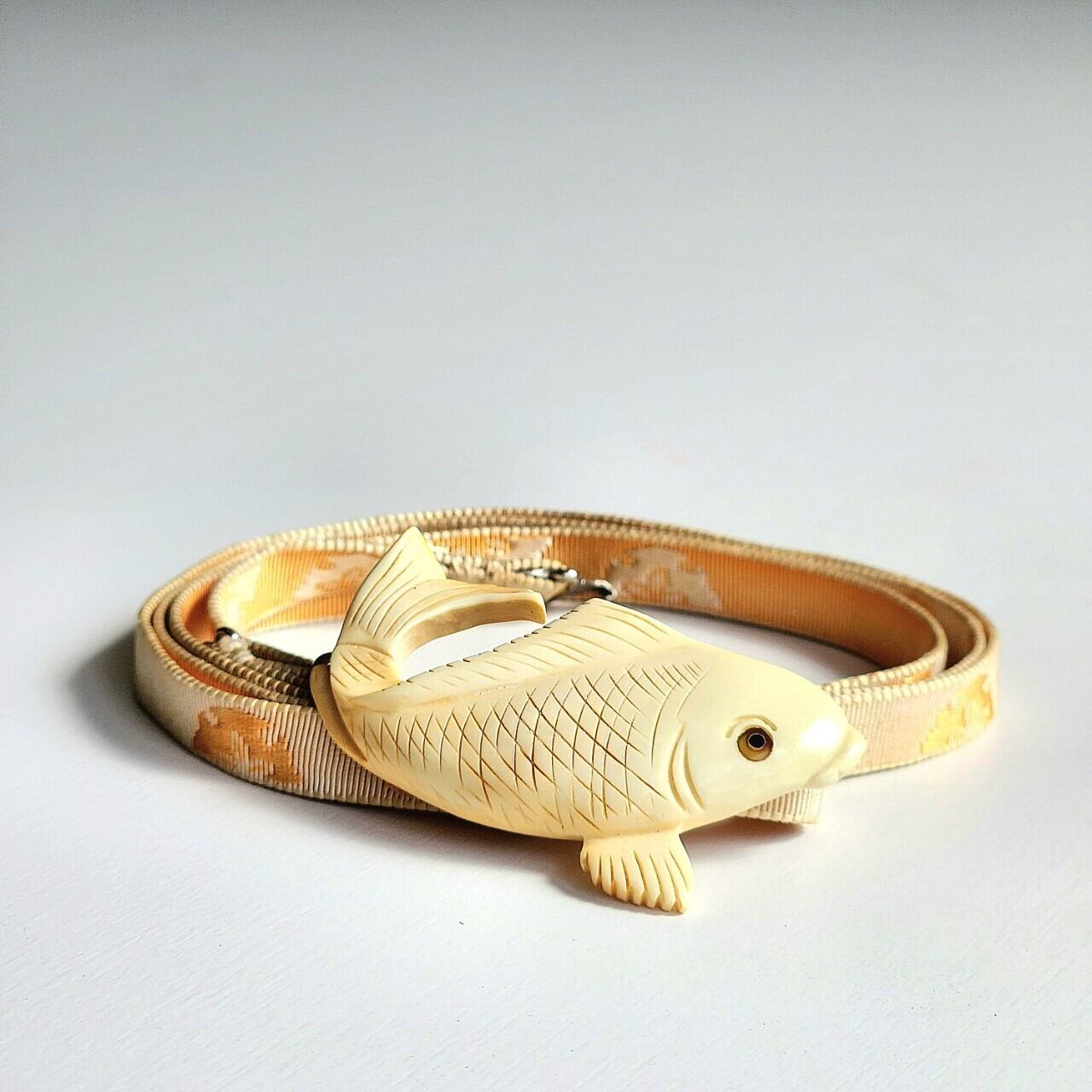 縁起の良い鯉 帯留・帯締めセット | アンティーク雑貨・家具・骨董品