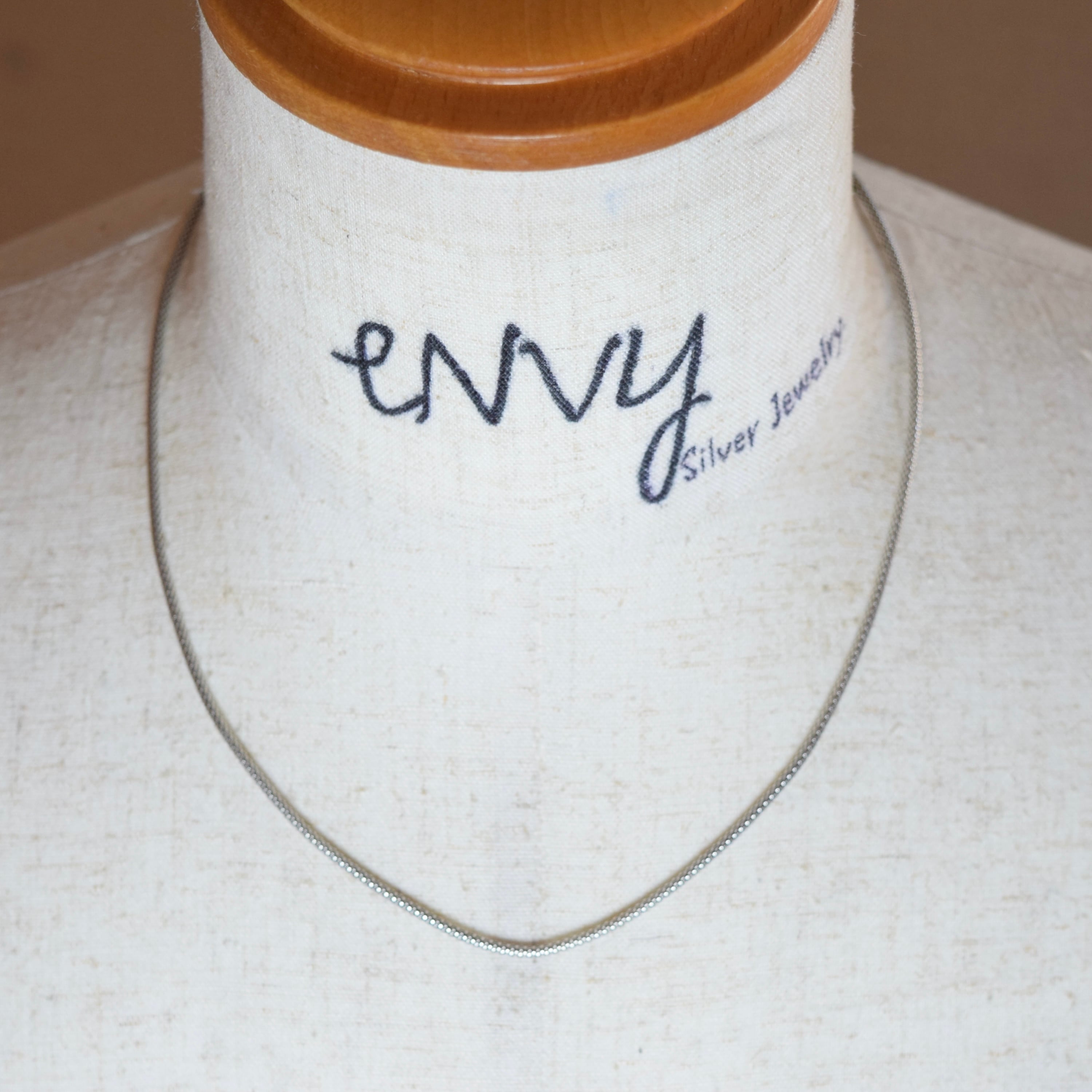 シルバー925 silver スムースチェーンネックレス/軽研磨仕上げ