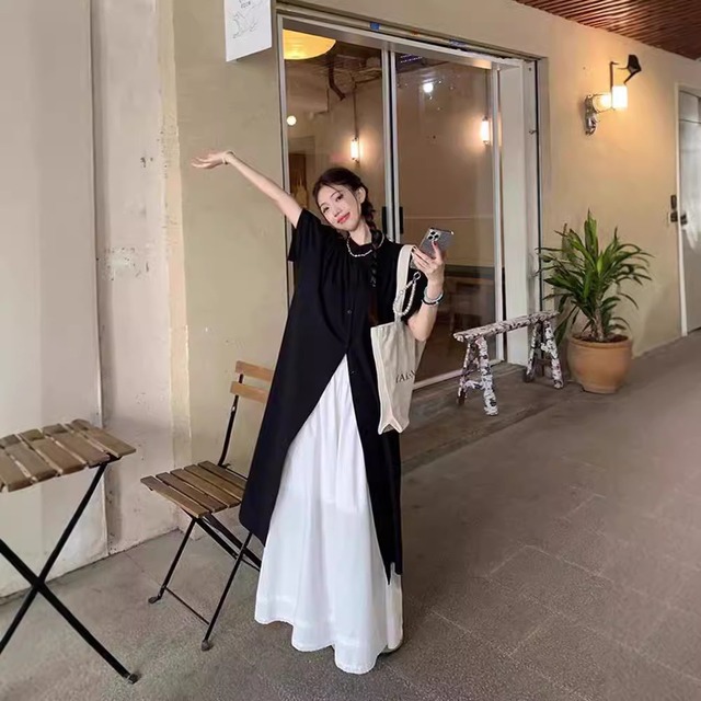 【セットアップ】 セットアップ レディース おしゃれ ママ きれいめ ワンピース ワイド パンツ 春 夏 秋 20代 30代 40代 50代 袖あり お呼ばれ シンプル おしゃれ ブラック 黒 S M L XL