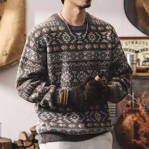 Round neck knit tops M15174