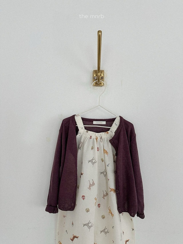 〘予約〙minirobe / Puppy Pattern Overalls