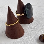 ミニスワッグ付き・ホリデージュエリー3点セット｜イヤーアクセ＆リング2点｜No.1