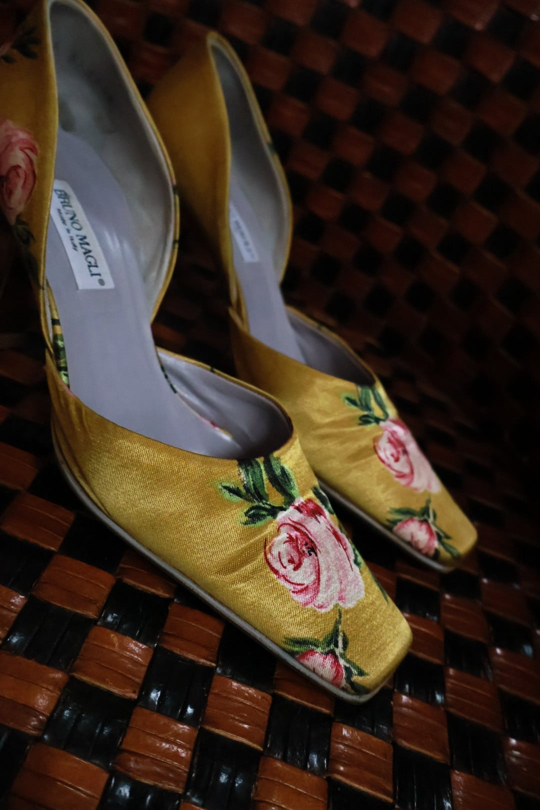 vintage Rose flower shoes