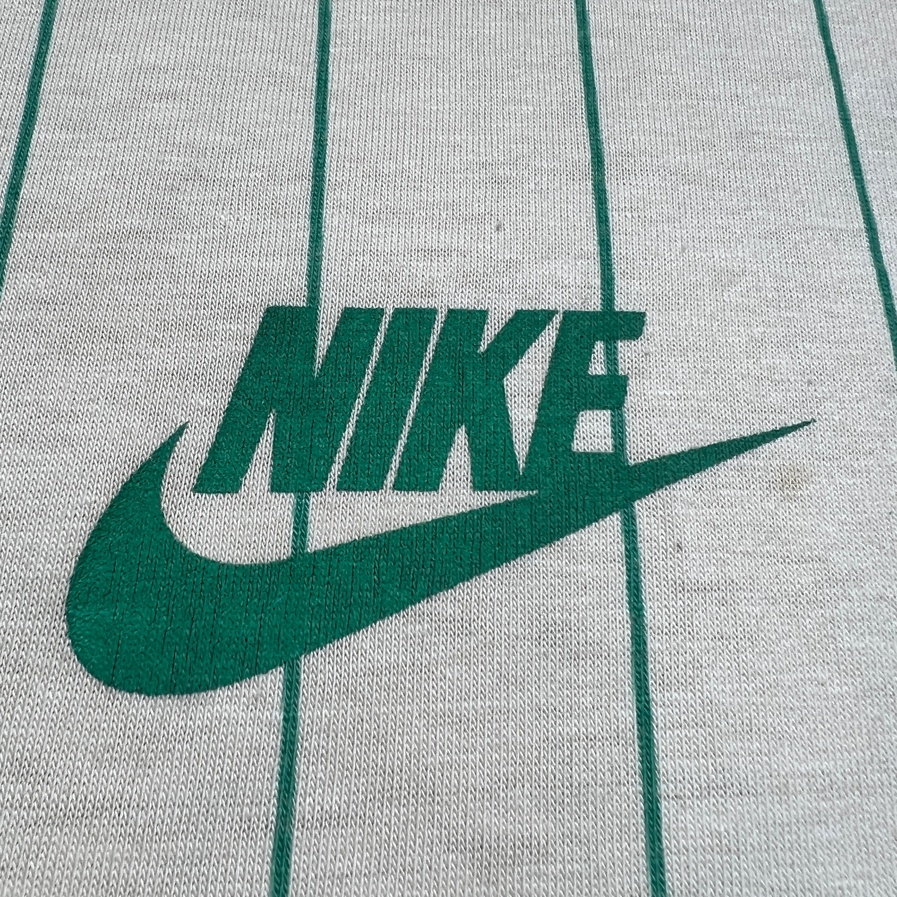 80's NIKE ナイキ ベースボールTee ヘンリーネック ロゴ スウッシュ