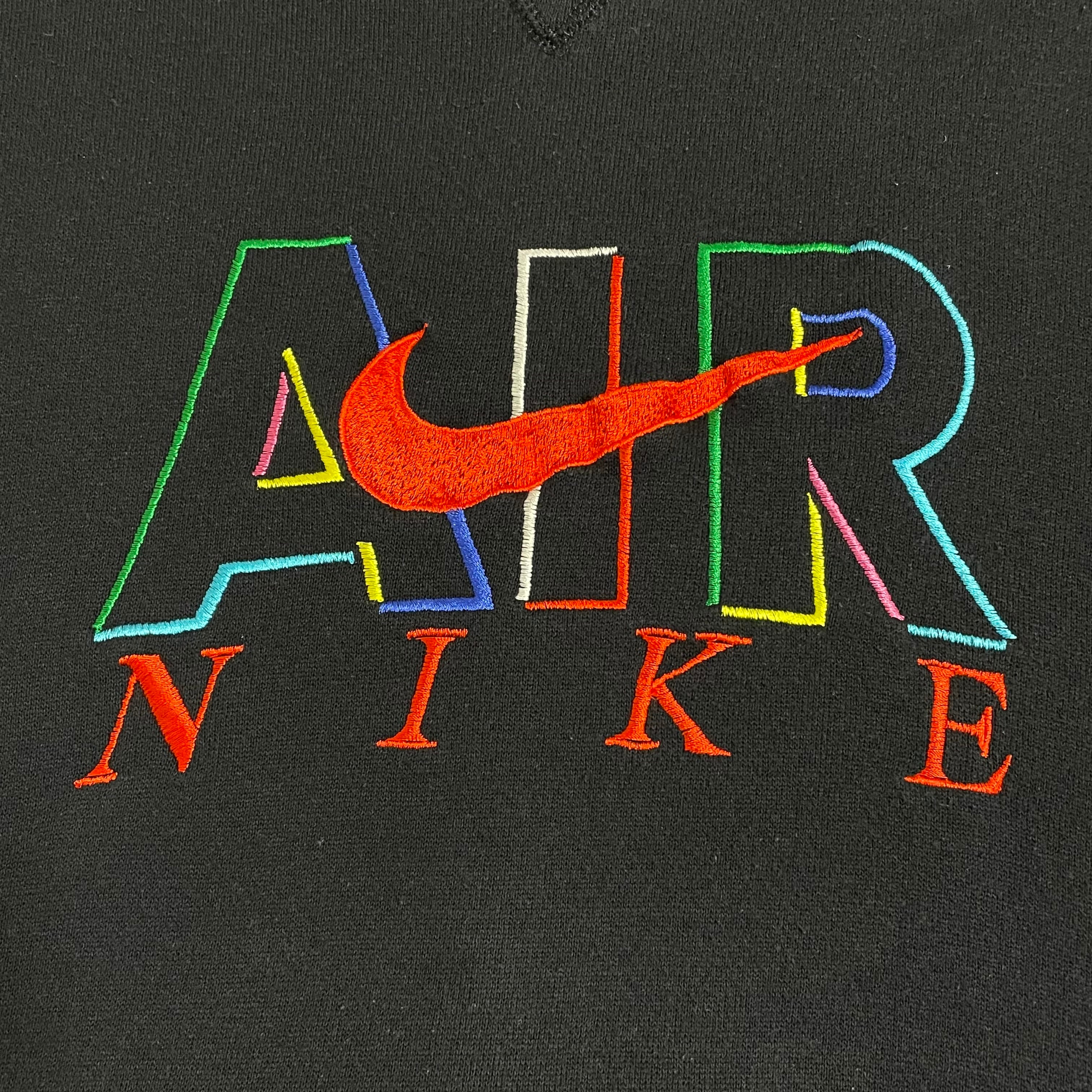 NIKE】 90s 銀タグ ナイキ AIR 刺繍 スウッシュ スウェット トレーナー