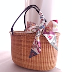 ●ツイリースカーフ● チョガッポ プリント かざぐるま吉祥紋 ●5.5x105cm●