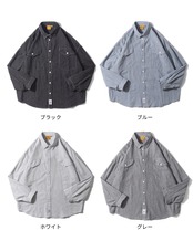 ストライプオーバーサイズシャツ S0355