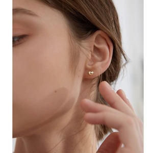 small heart earrings <2colors,ピアス>