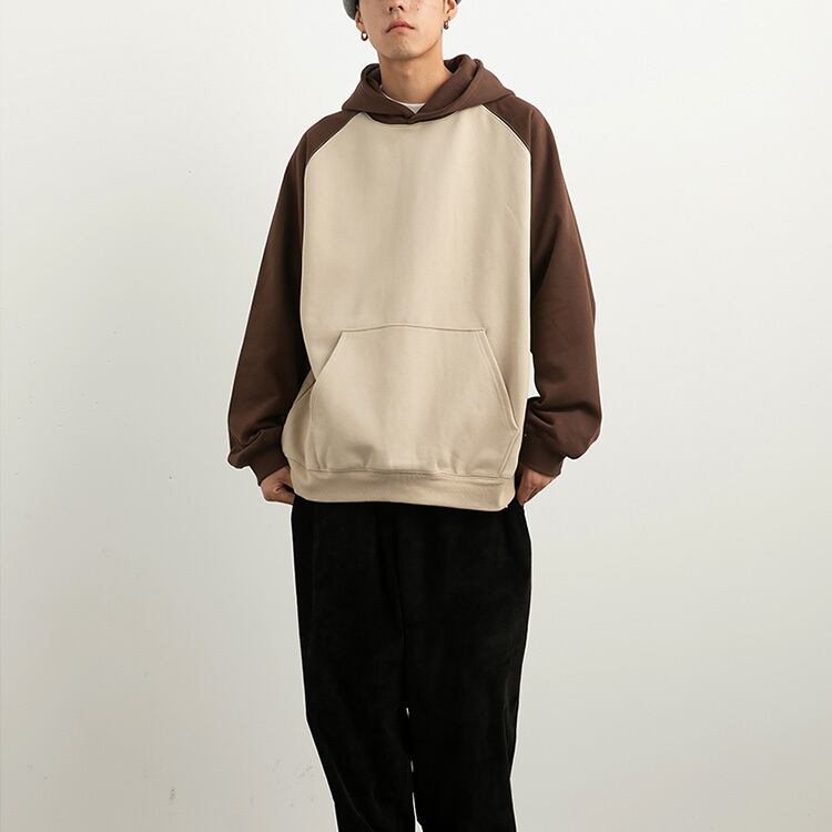 ★SPLICING CONTRAST COLOR HOODIE　　　20282
