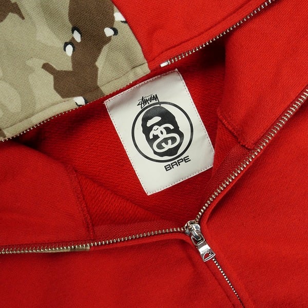 Size【XL】 A BATHING APE ア ベイシング エイプ ×STUSSY 30周年記念