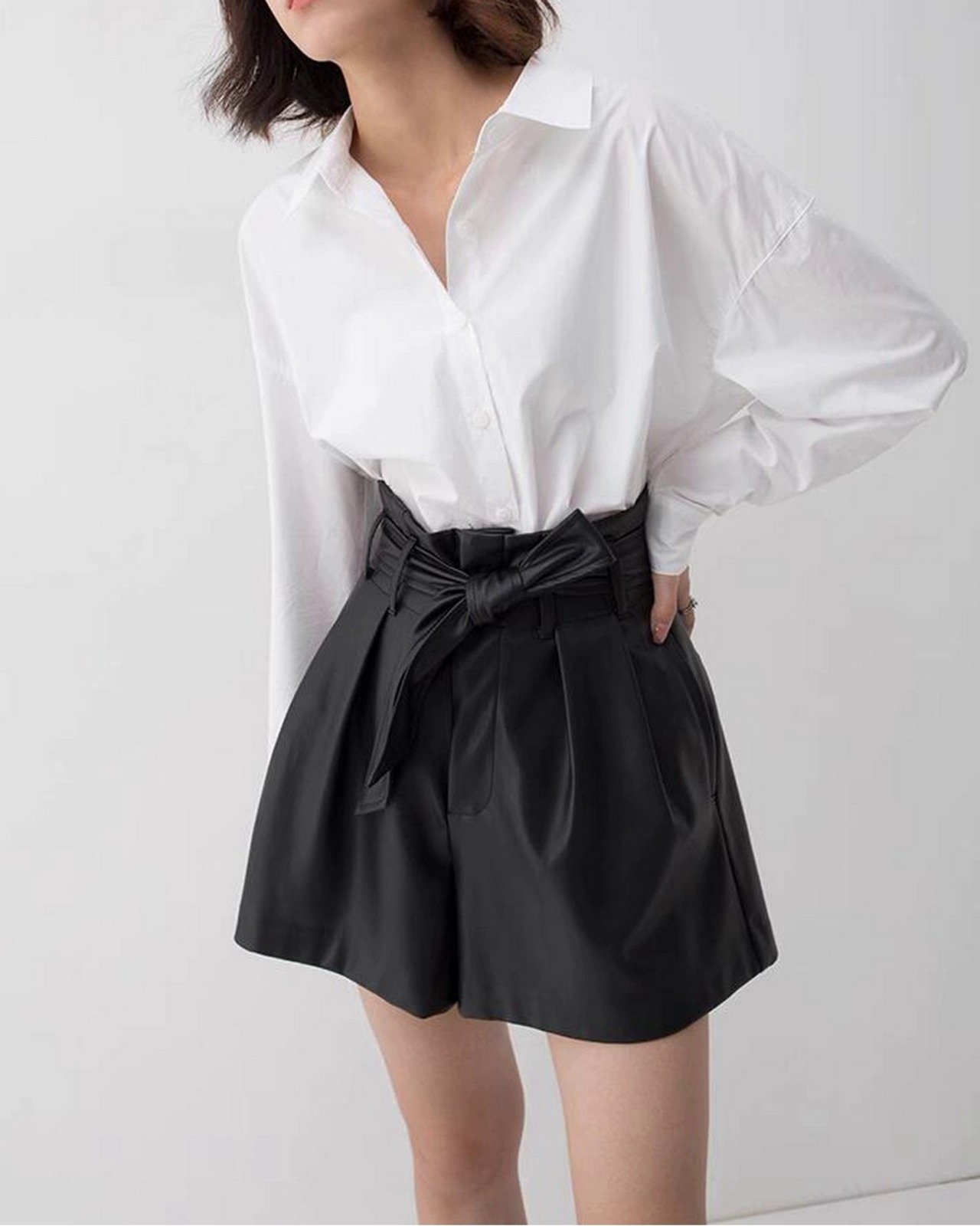 フェイクレザーショートパンツ A0299 - 2