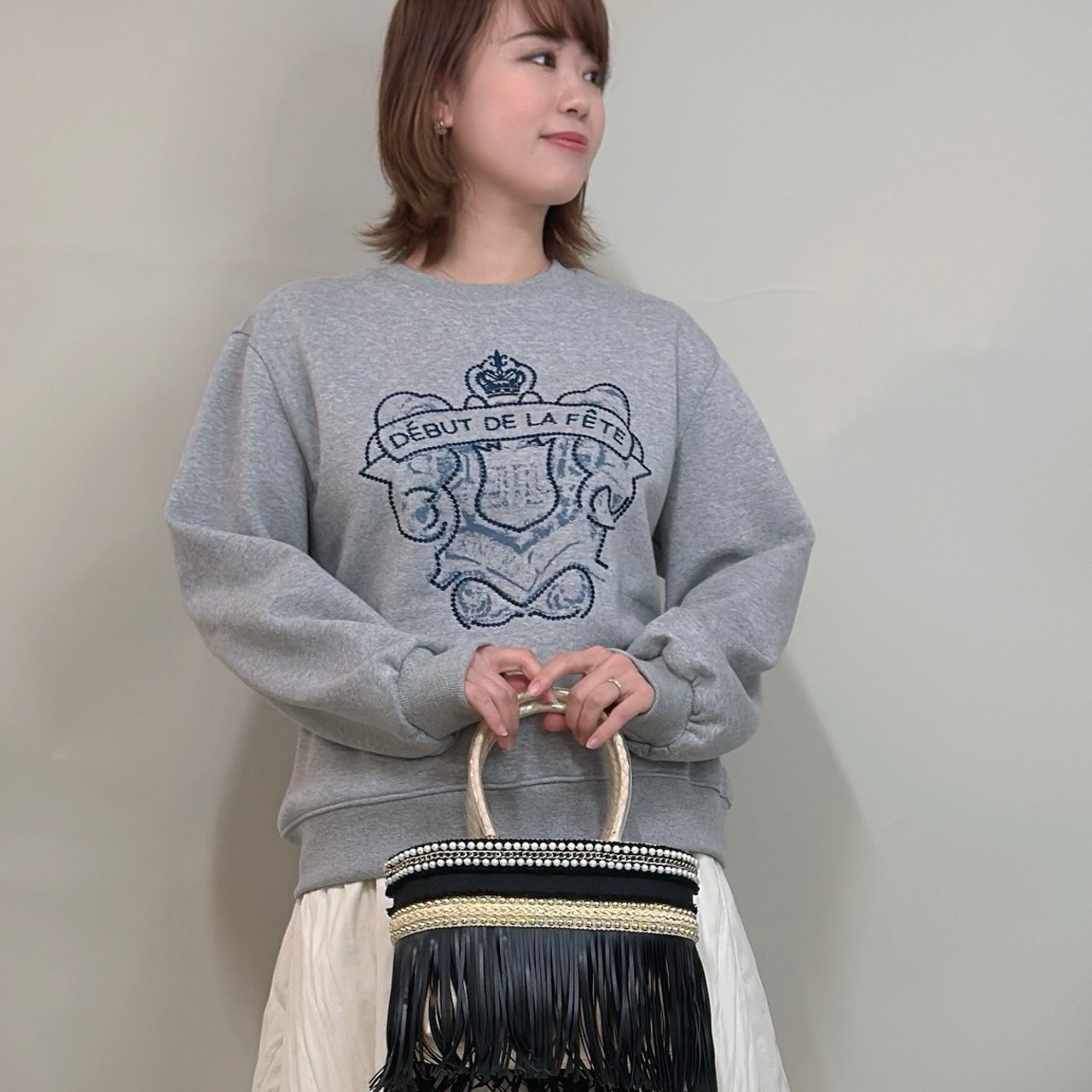 刺繍エンブレムスエット10900+tax