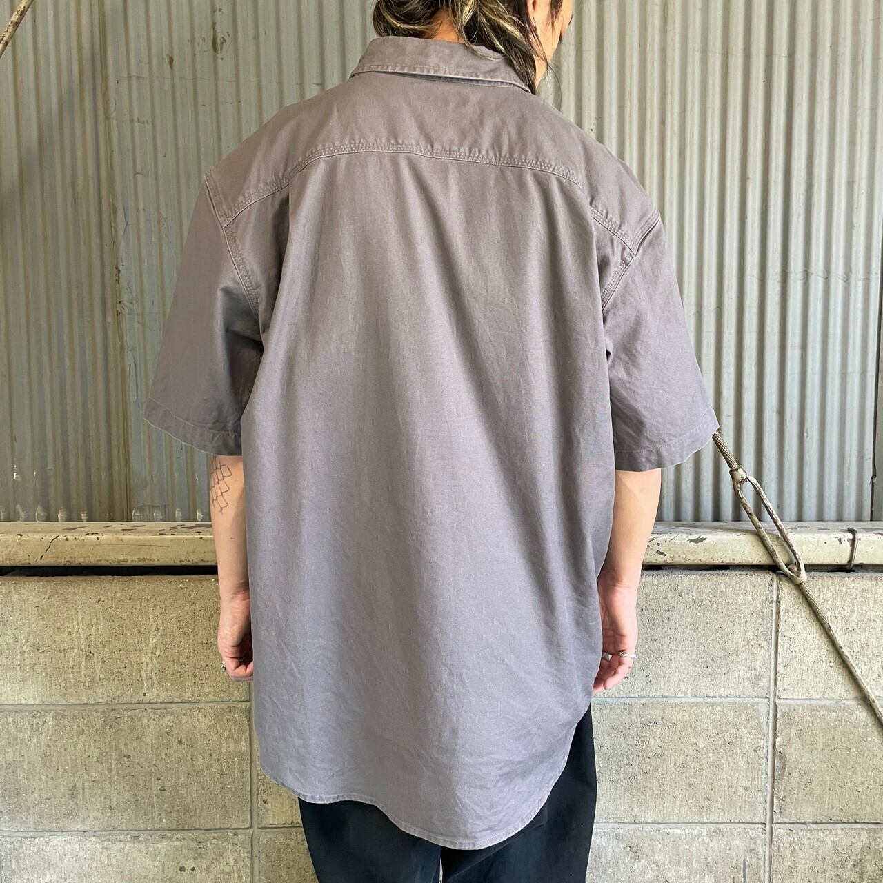 Carhartt カーハート RELAXED FIT 企業ロゴワッペン 半袖ワークシャツ
