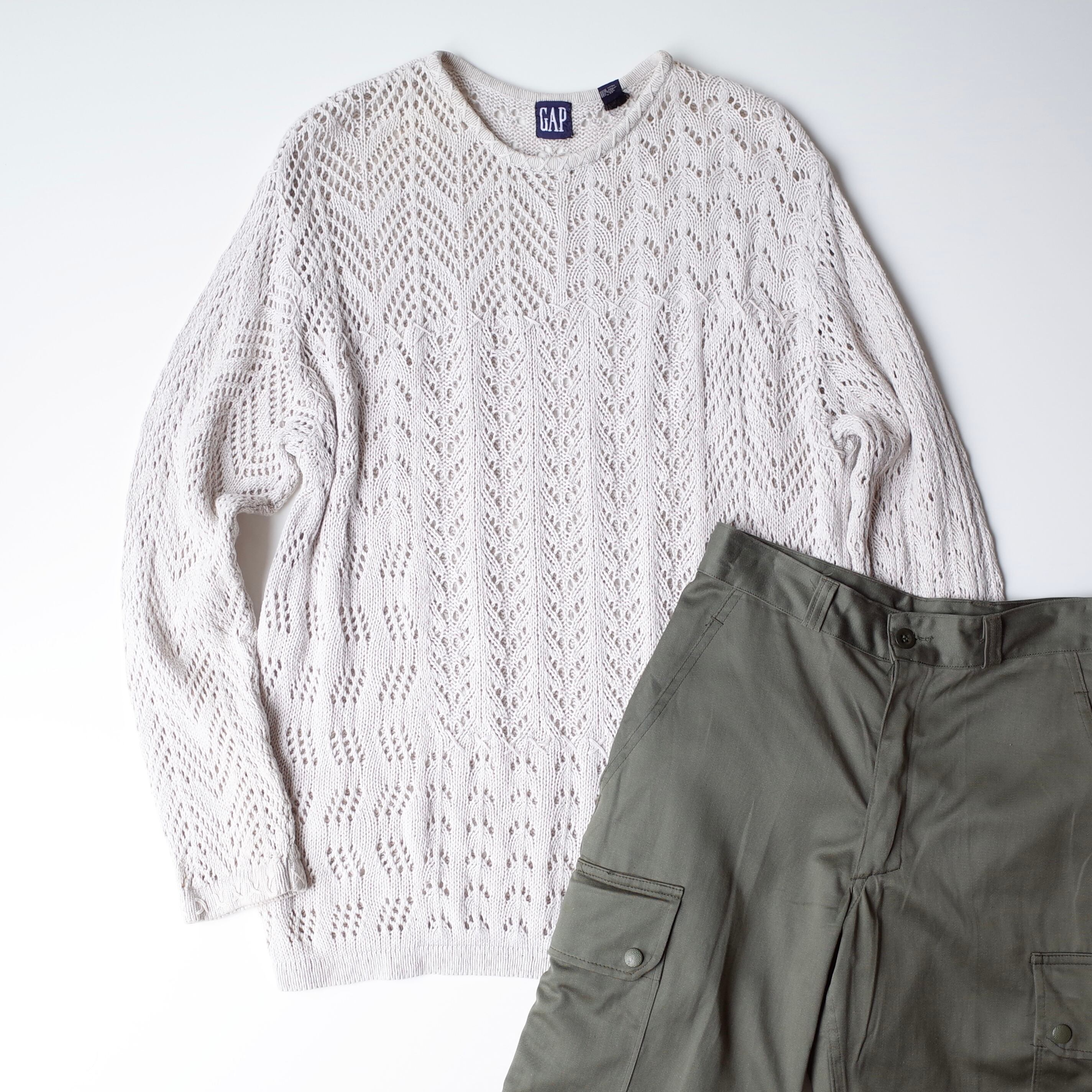 80-90s OLD GAP crochet top