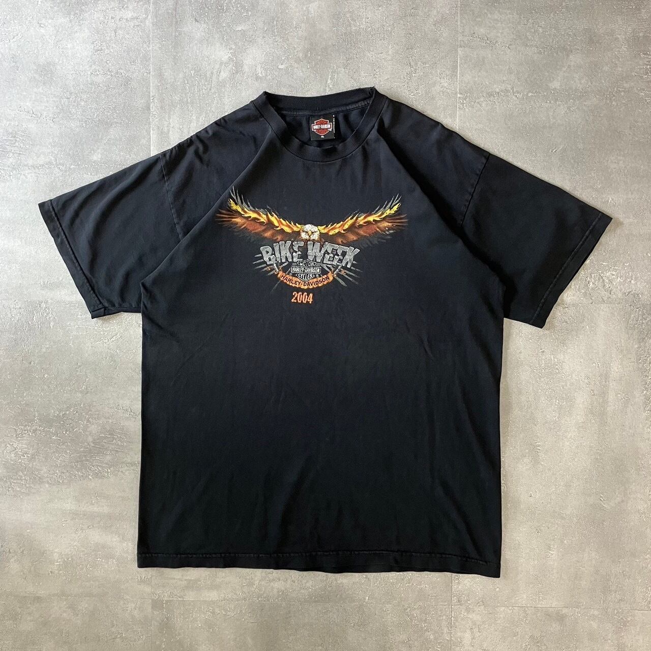Harley-Davidson ハーレーダビッドソン XL Tシャツ かすれプリント usa製 no.2726