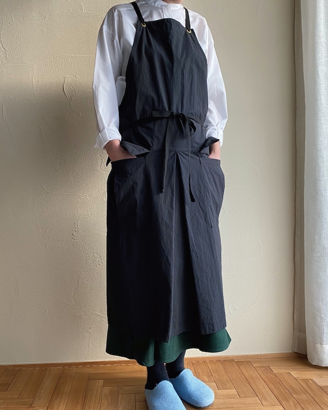 POLITE work apron 02 BK / ポライト ワークエプロン 02（ブラック）