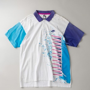 【逸品】90s special vintage NIKE CHALLENGE COYRT polo shirt Agassi model tennis made in USA big size ／ 90年代  ヴィンテージ ナイキ チャレンジ コート アンデレ・アガシ スペシャル ヴィンテージ ポロシャツ ヴィンテージ 実寸サイズXL  テニス