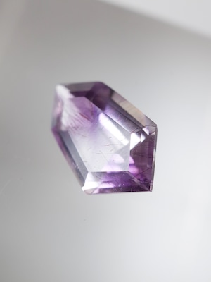 Goethite in Amethyst Faceted - b10