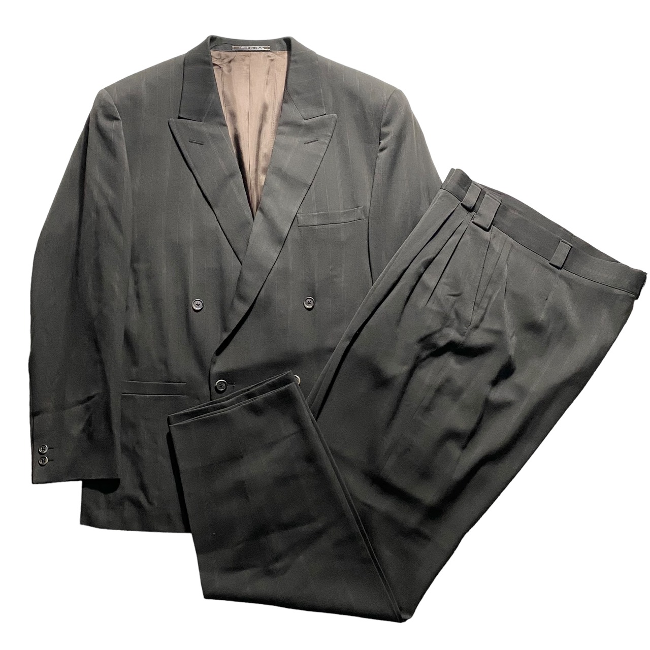 vintage GIANNI VERSACE wool × silk suits set-up