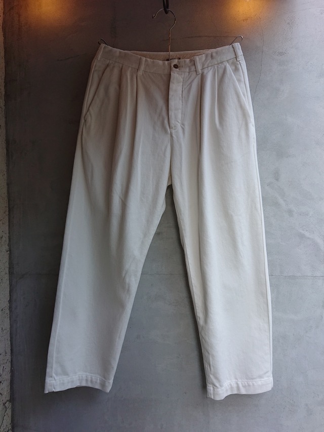 AUTHEN "SILKNIZED  CHINO TROUSERS" Off Color
