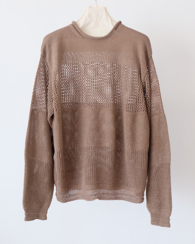 INNAT / OPENWORK PATTERN SWEATER(MOCA)