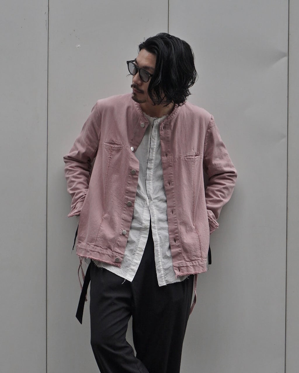 ASKYY / GRUNGE DENIM JACKET / PINK DYE | ASKYY TOKYO FLAGSHIP