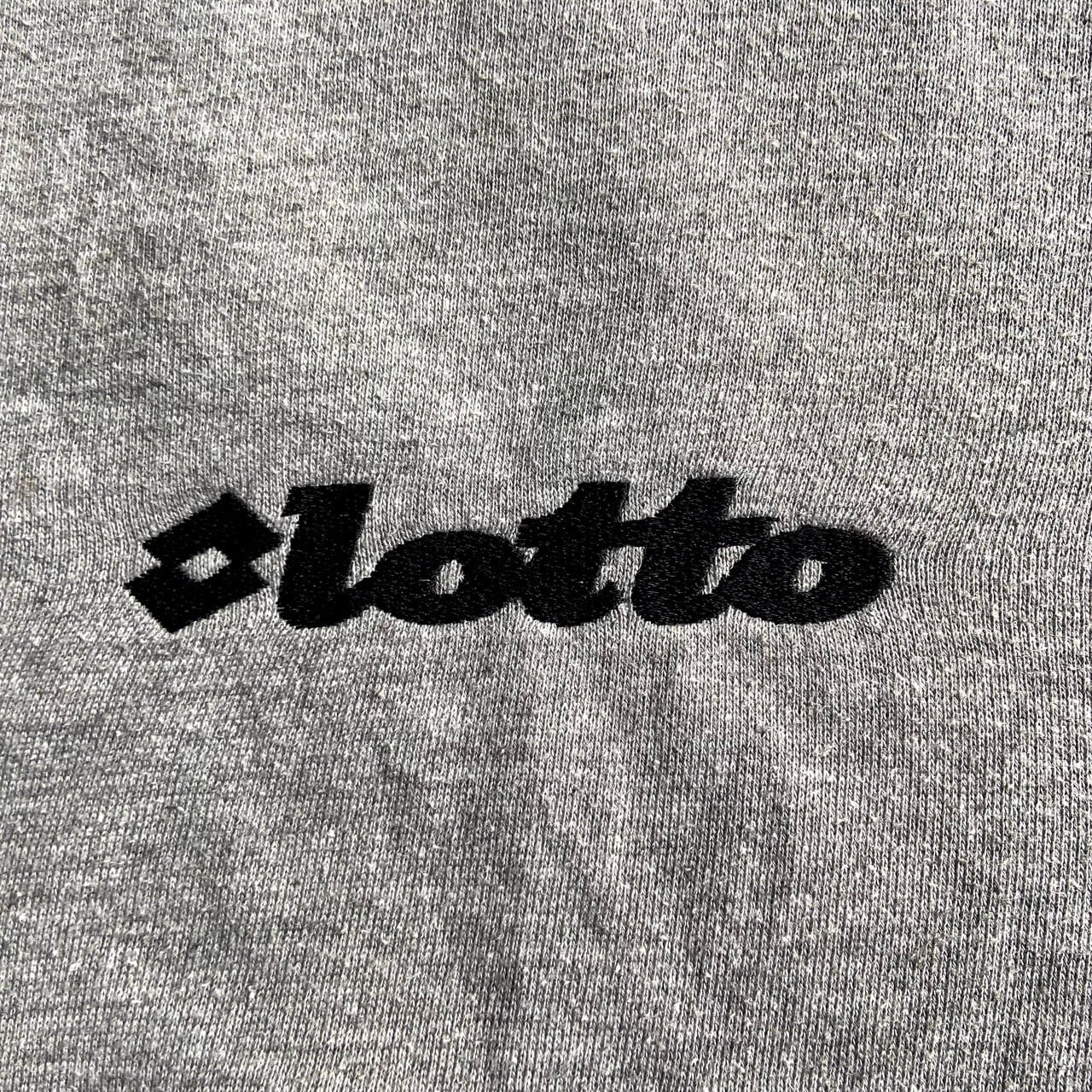 90年代 LOTTO ロゴ刺繍 calcio italia スウェット メンズL 古着 90s
