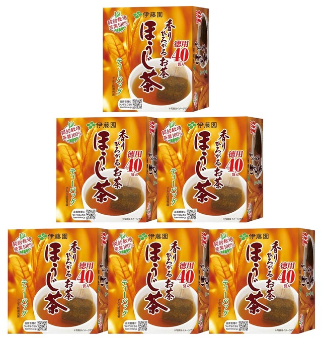 伊藤園  香りひろがるお茶 ほうじ茶ティーバッグ 40袋×6箱（１ケース）