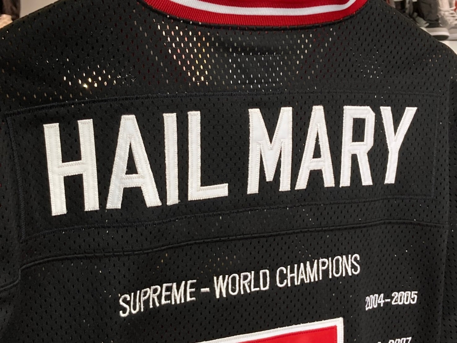 Supreme 2014FW Hail Mary Football Top