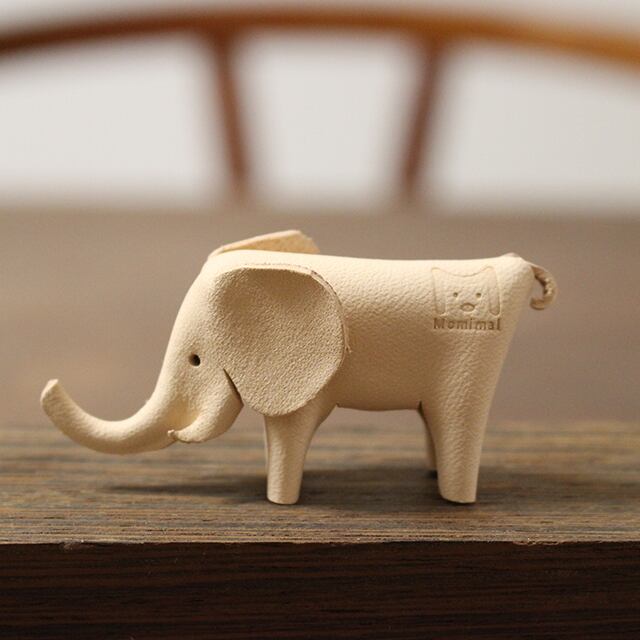 手作りキット】自分で作る革製 ぞうのインテリア雑貨（インテリア 雑貨